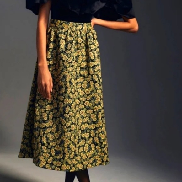 Anthropologie Maeve Brocade Skirt Size 4 - Picture 1 of 4